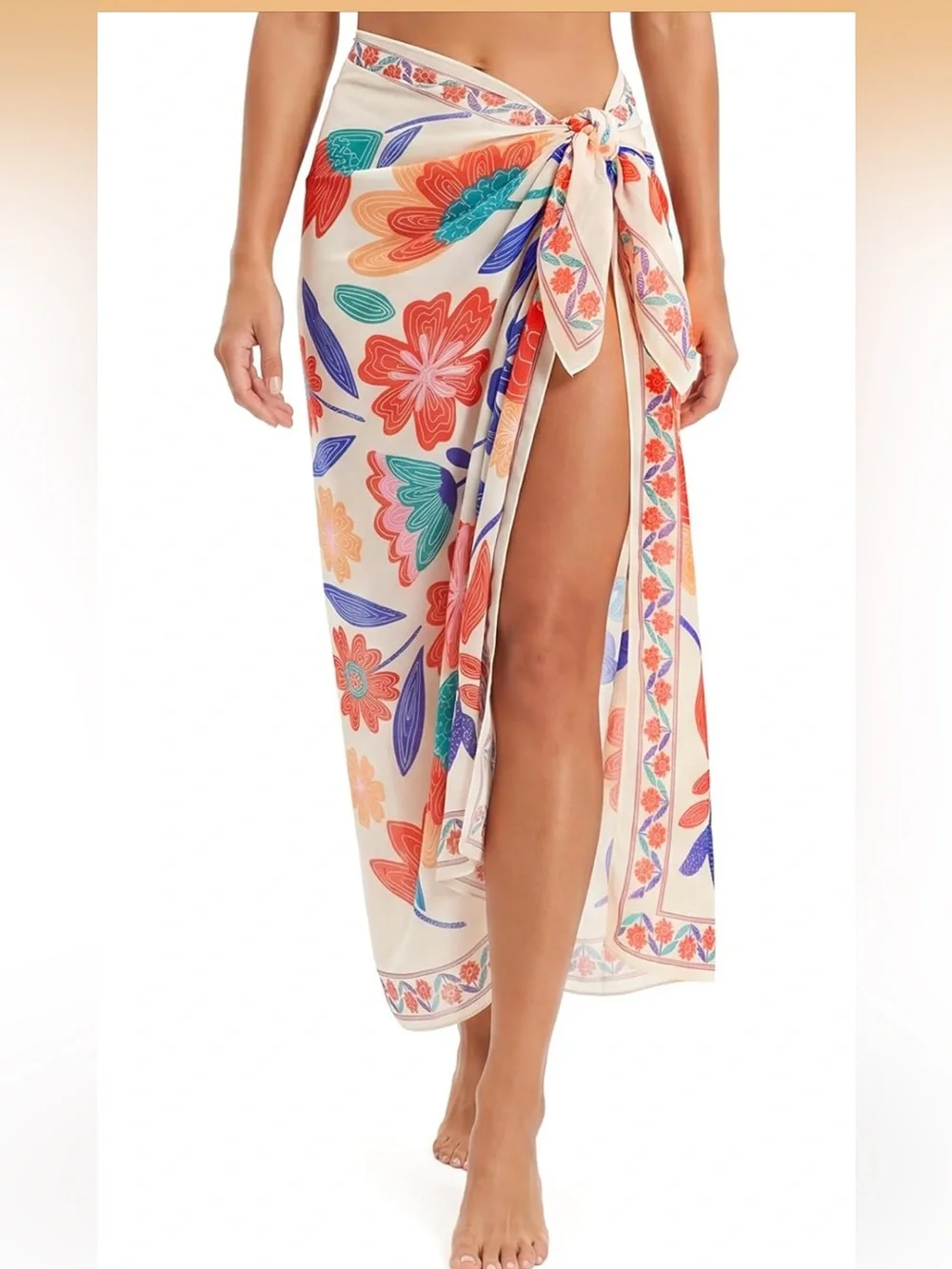 Floral Chiffon Multi wear Cover-Up